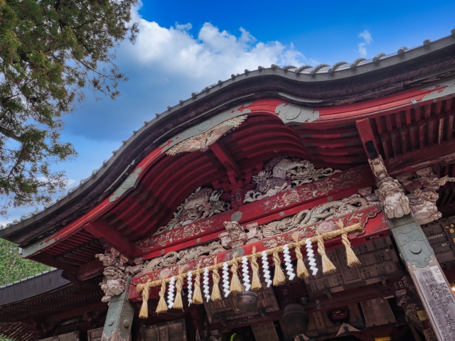しめ縄 一文字型_神社_注連縄_紙垂