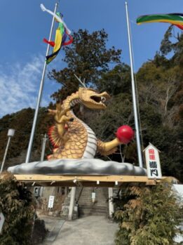 干支飾り_神社_辰水神社