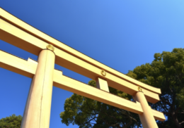 しめ縄 　藁　神社　風景　鳥居　