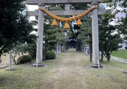 富山県_砺波市_祖父川神社_しめ縄交換