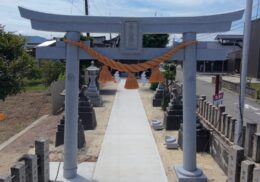 合繊しめ縄_山吹_石川県_七尾市_金刀比羅神社_交換